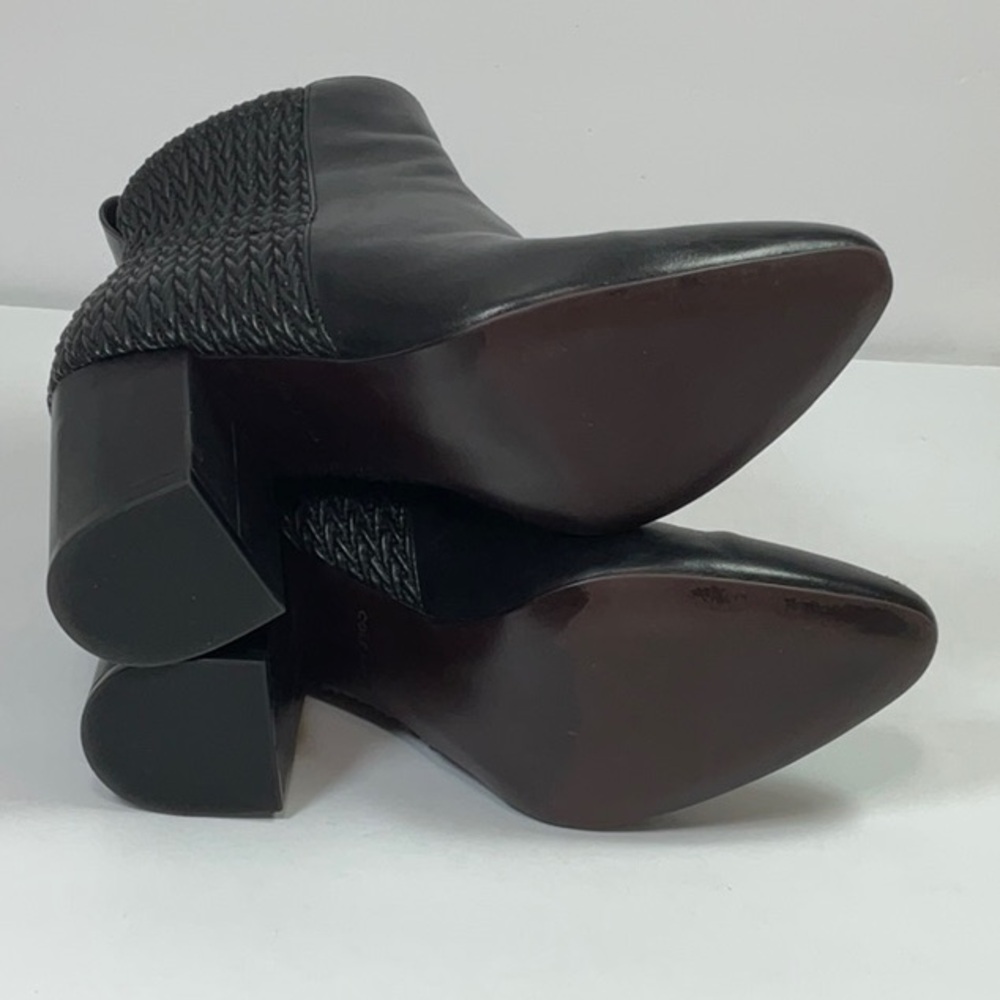 Cole Haan Aylin Leather Ruched Pointy Toe Bootie - Picture 10 of 10